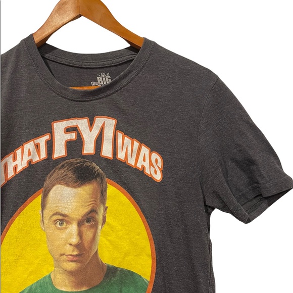 Big Bang Theory Sheldon Graphic T-Shirt ‘That FYI was Scarcasm” Medium - Picture 2 of 5